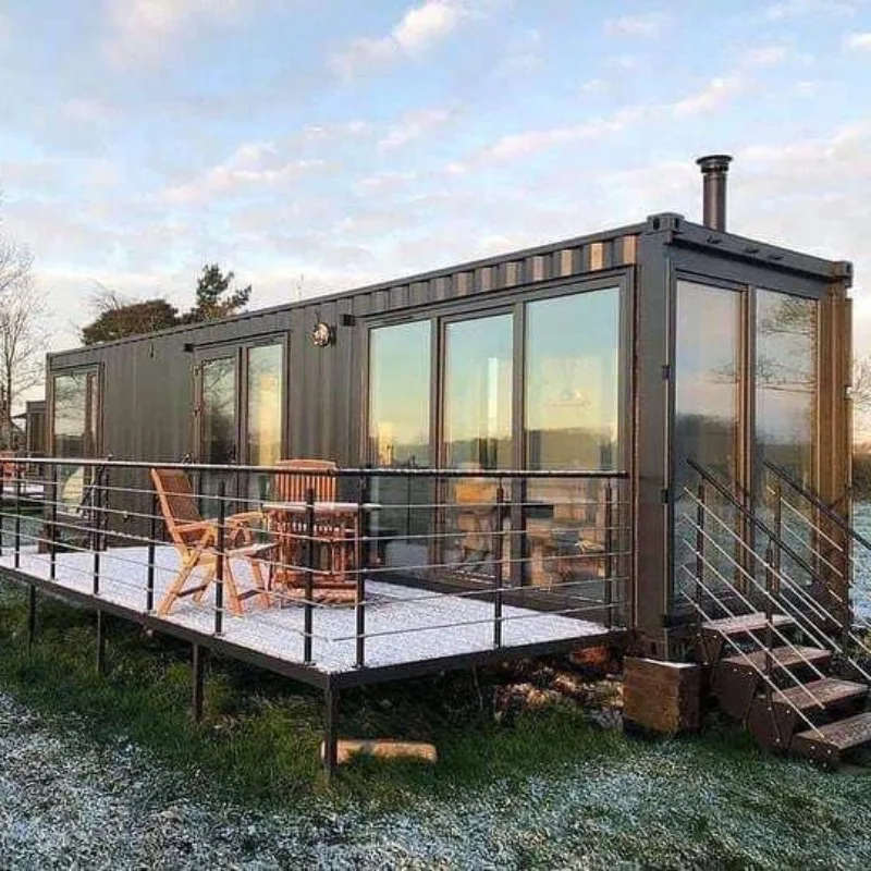 منزل حاوية حديث مصمم ثلاثي الأبعاد وحدات حديثة جاهزة الجاهزة حاوية شحن معدلة مصنوعة من لوحة ساندويتش