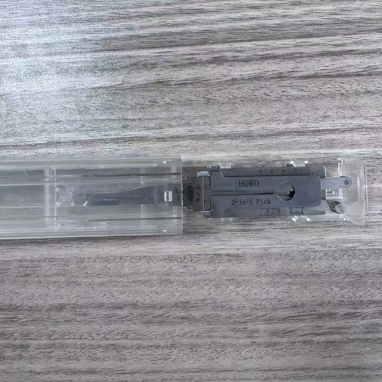 Lishi 2in1 Howo measuring tool, dual-purpose, readable and usable, hardware LOCKSMITH tool