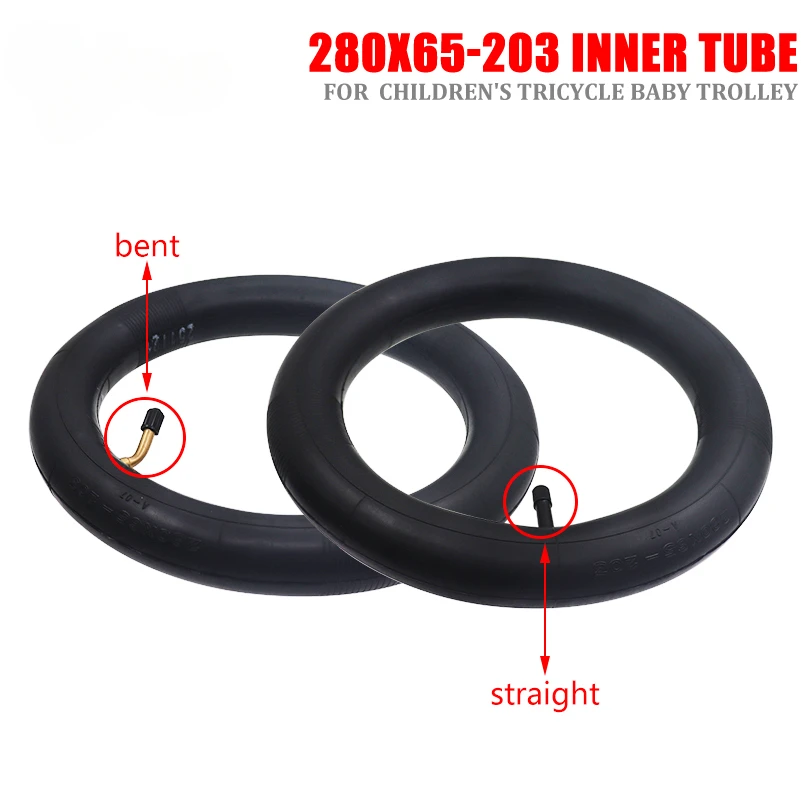 280x65-203 Inner Tube for Children's Tricycle Baby Trolley Pneumatic  Tire   Accessories Camera