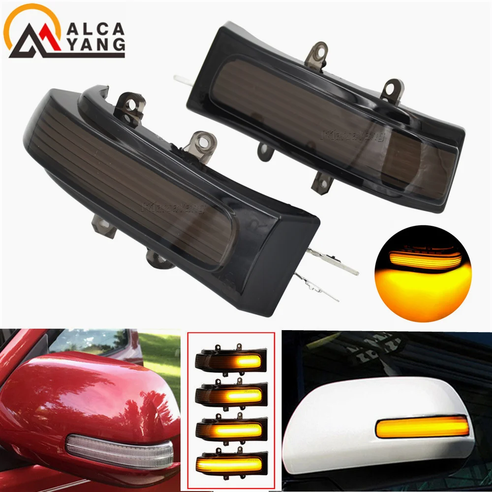 Dynamic Turn Signal Light LED Side Mirror Sequential Lamp Blinker For Toyota Alphard AH20 Vellfire 4Runner Highlander RAV4