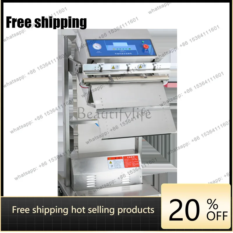 External vacuum food packaging machine Automatic evacuation baler compression