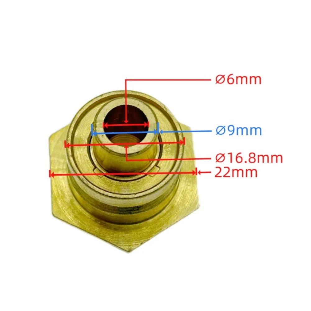 Hexagonal Pressure Stabilizing Core Set 2pcs Compatible with For Bosch WR10 and WR11 Water Heaters Copper Construction