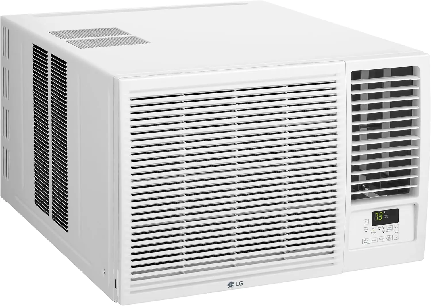 18,000 BTU Window Air Conditioner with Heat, 230/208V, Cools 1,000 Sq.Ft. for Bedroom, Living Room, Basement, Apartment,