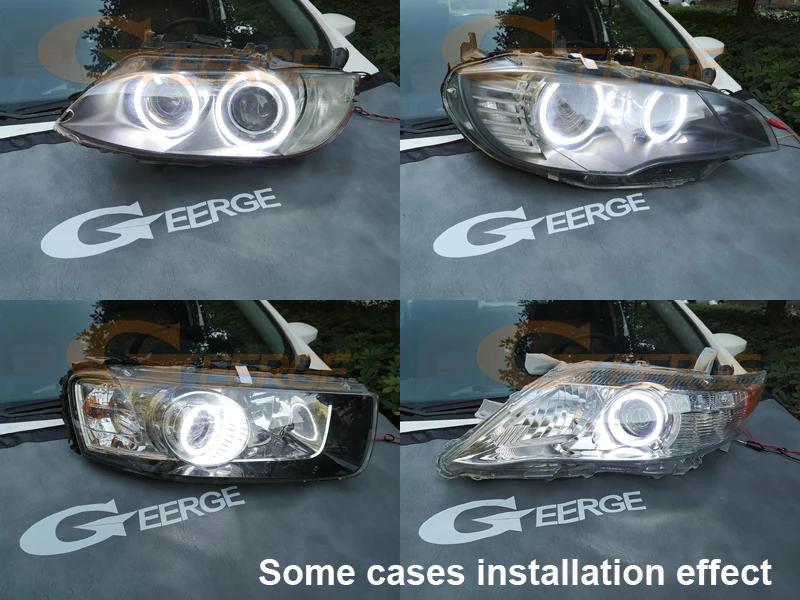 For Porsche Cayenne 957 9PA 2007 2008 2009 2010 Ultra Bright A/W Switchback Day Light Turn Signal LED Angel Eyes Kit Halo Rings