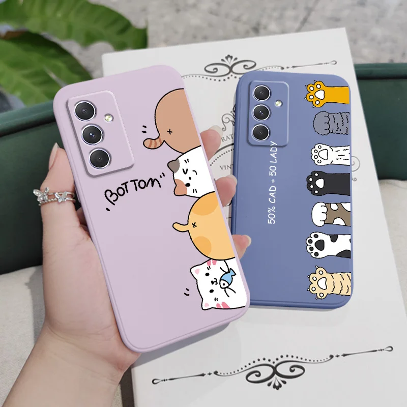 Funda de arena para gatos para Samsung, A54, A34, A24, A14, A04, A04S, A04E, A73, A53, A33, A23, A13, A03, A72, A52, A52S, A32, A22A15, A25, A35,