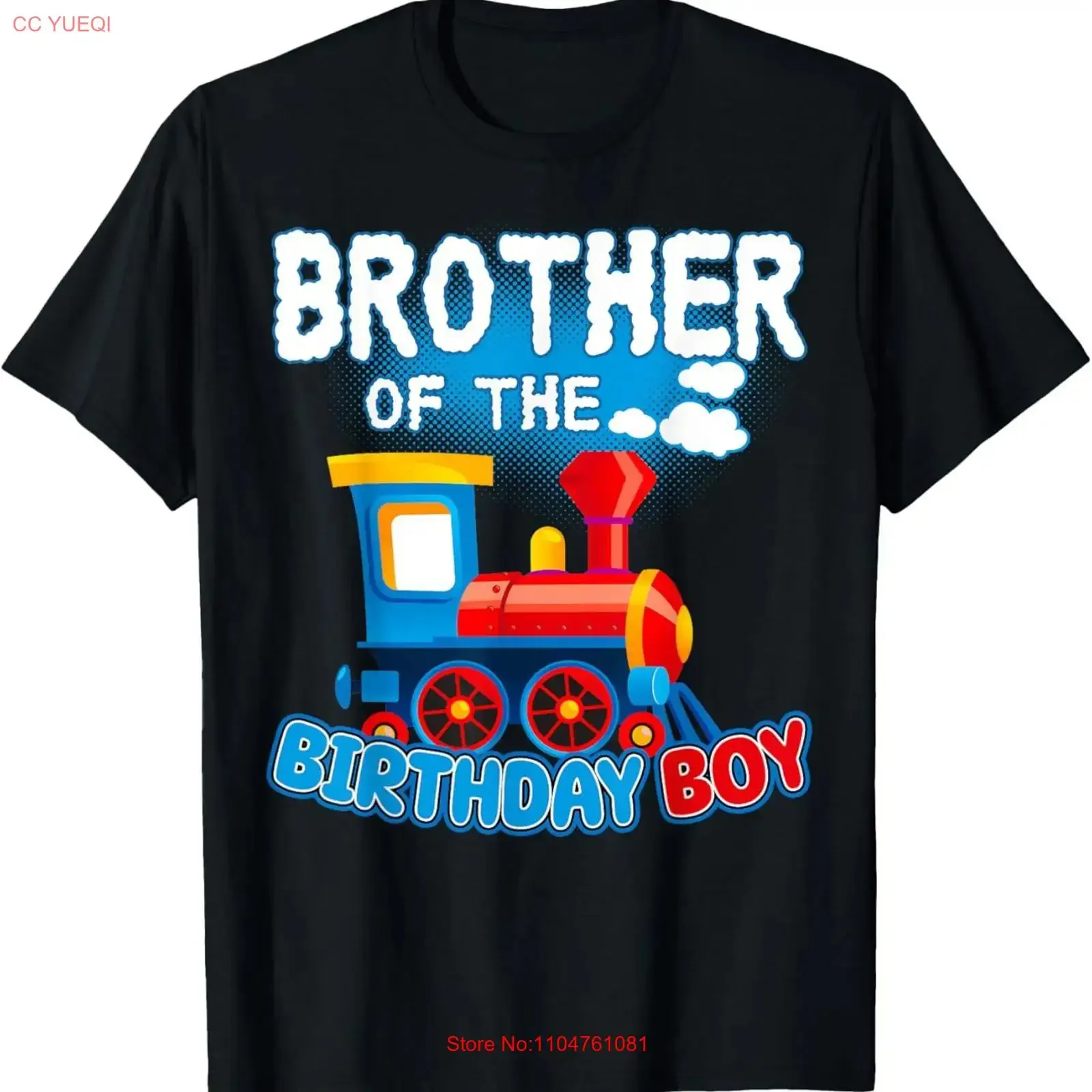 Brother Of The Birthday Boy Train Family Matching T Shirt vintage Washed Soft Versatile streetwear Breathable Slightly homme