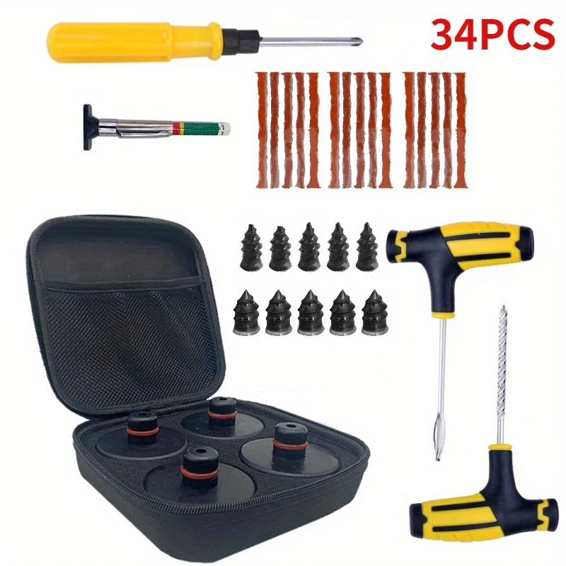 New Car Tire Repair Nail Screw Kit Rubber Floor Lifting Jack Pad Axle Stand Adapter Pucks Tool Chassis For Tesla Model 3 S X Y