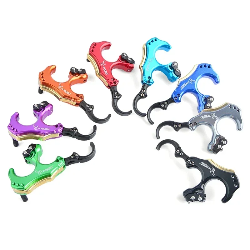 

Archery Compound Bow Release Compound Bow Back Tension Release 3/4 Finger Grip Thumb Trigger Hunting Shooting Bow Accessories