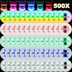 1-300PCS LED Coaster Lights Colorful Glowing Wine Bottle Stickers Bar Wedding Party Lighting Glowing Wine Bottle Stickers