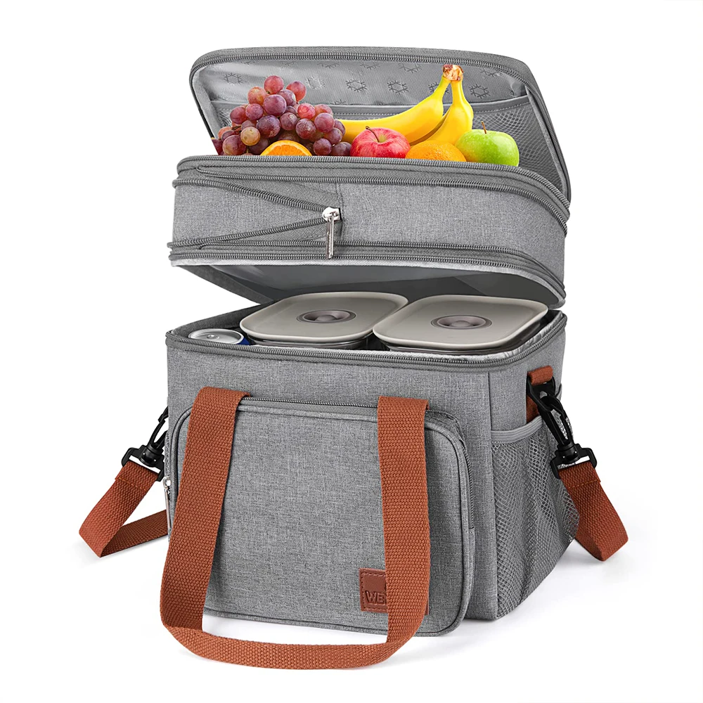 

European And American Fashion Can Cross Body Thickened Lunch Box Insulation Picnic Bags Large Capacity Camping Cooking Supplies