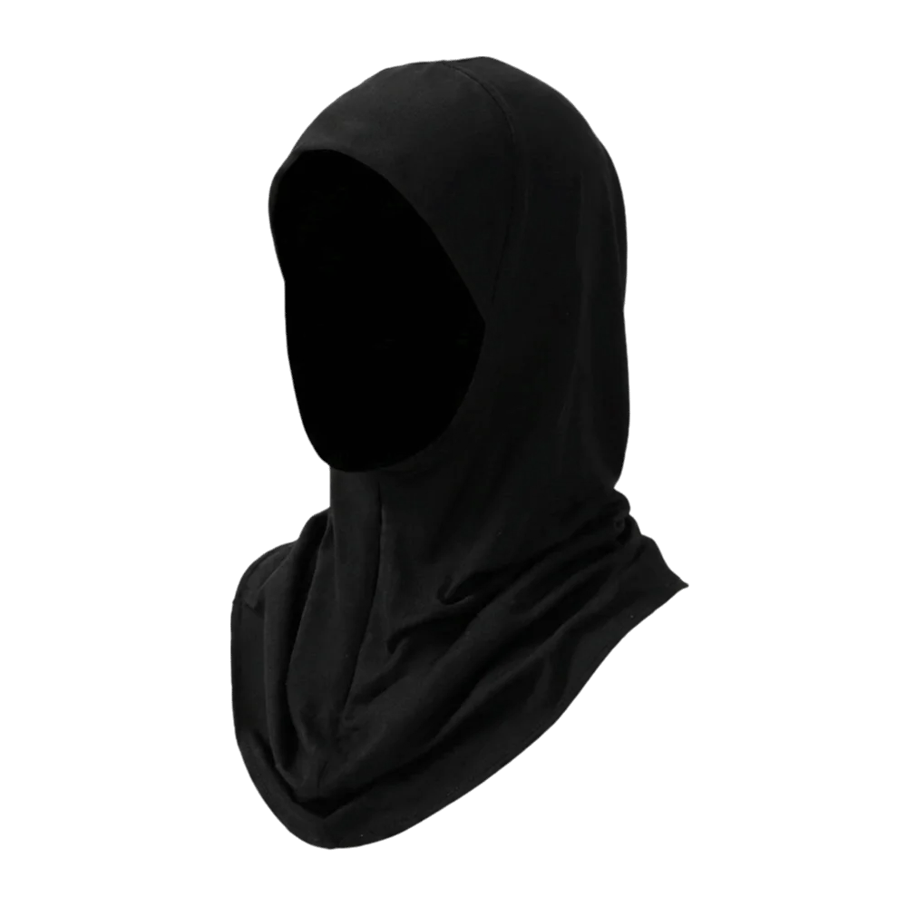 Plain Polyester Instant Cap Hijab Elastic Soft Underscarf Hidden Zipper Solid Color Full Coverage Hijab Middle East