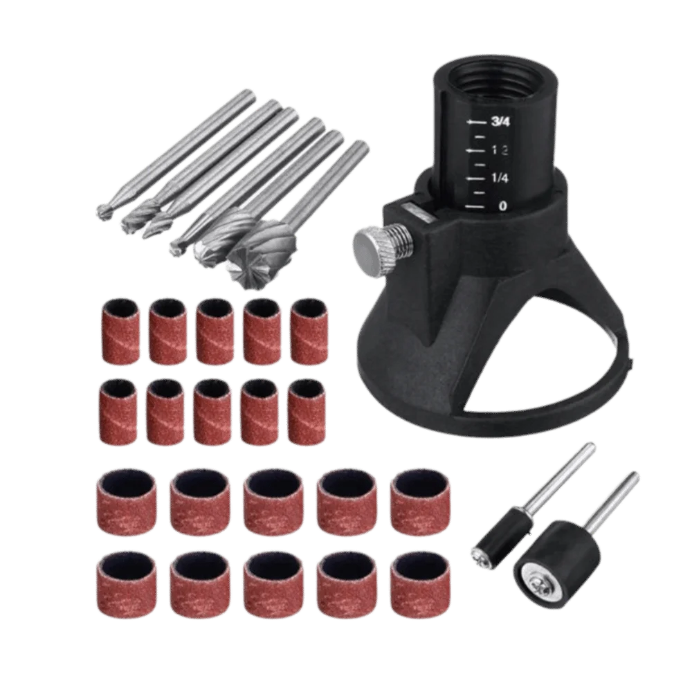29pcs HSS Material Rotary Multi Tool Bits Metal Construction Multi-Function Drill Holder Attachment Carving Design