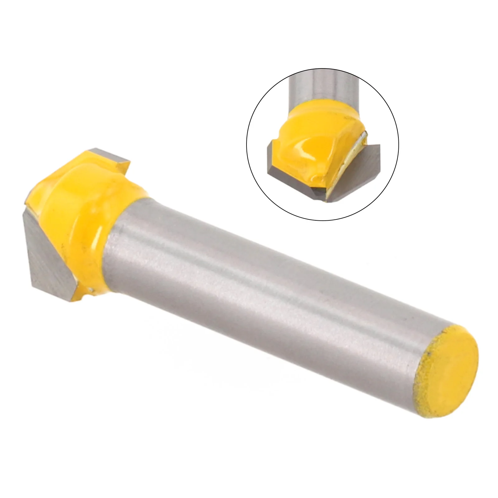 Carbide Degree V Shaped Shank Diameter Mm Woodworking Engraving And Chamfer Milling Cutter Resistance To Bending