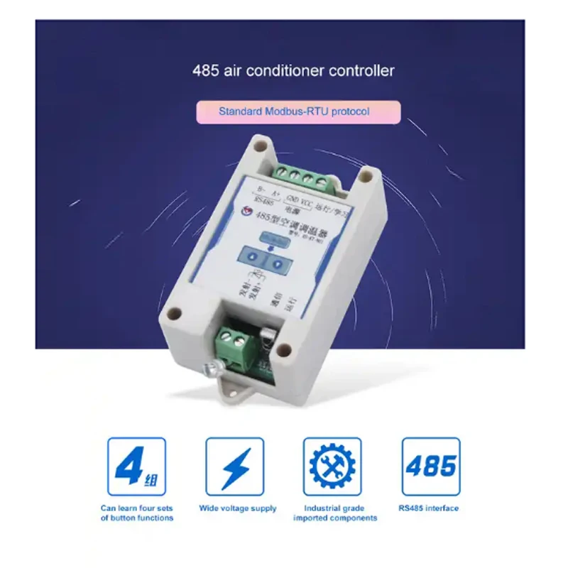 Imagem -03 - Termostato ar Condicionado Temperatura Controle Módulo Rs485