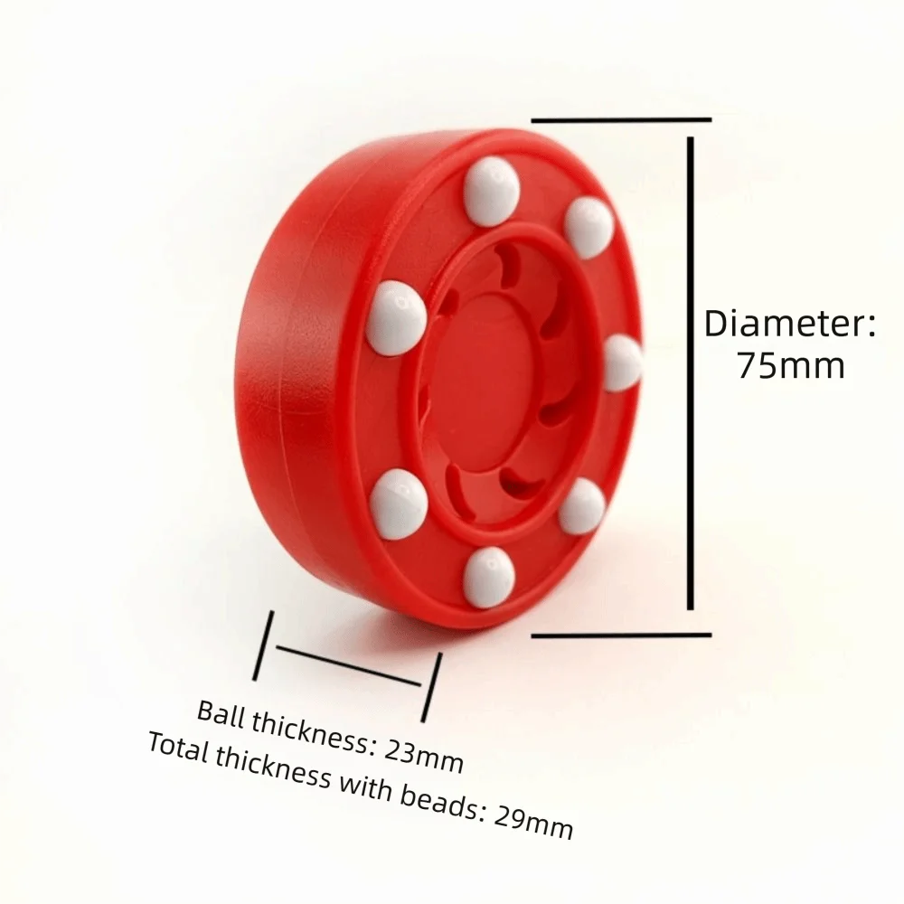 90D Hard TPU Inline Hockey Puck Wear Resistant ABS Studs Roller Hockey Ball Simple Multicolor Hockey Dry Land Practice