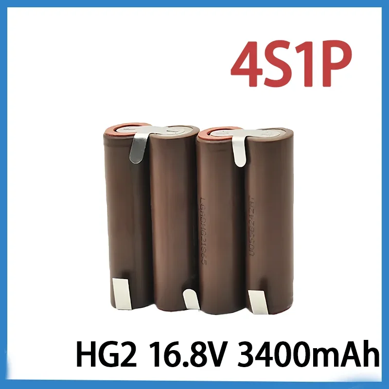 New 2S1P 3S2P 4S1P 4S2P 5S1P 5S2P 18650 HG2 battery pack custom battery welding 3400mAh / 6800mah battery pack 7.4V to 25.2V