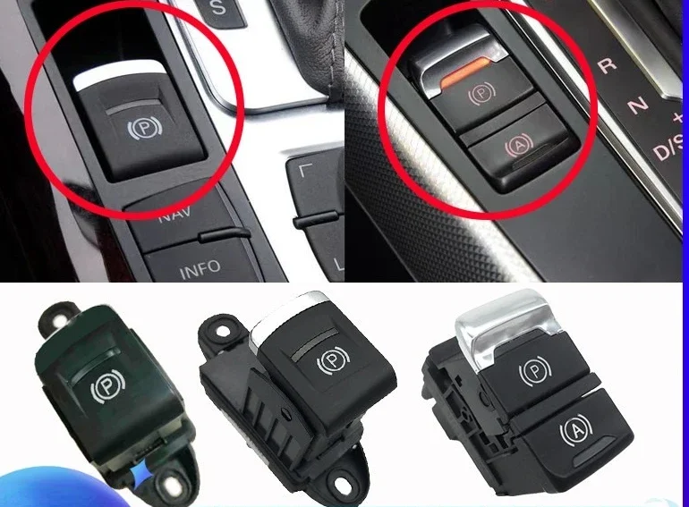 1pc For  Audi  A6L A4LA5Q5A7A8 Hand brake switch, electronic brake switch, parking brake button cover