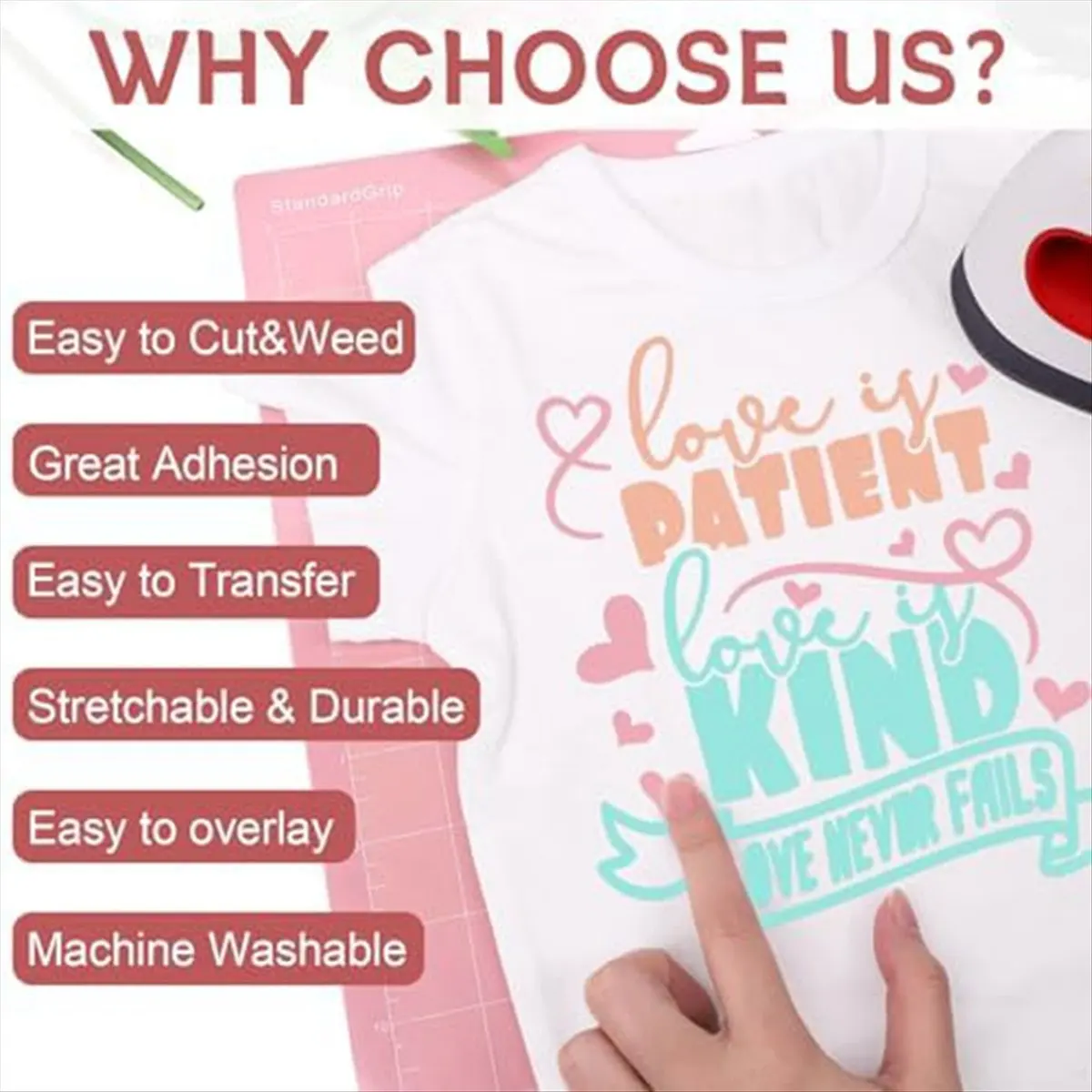 

Пастельный железный виниловый богемный теплопередающий виниловый набор, 8 пастельных квадроциклов для футболок, одежды, легко резать и сорняков-A51M