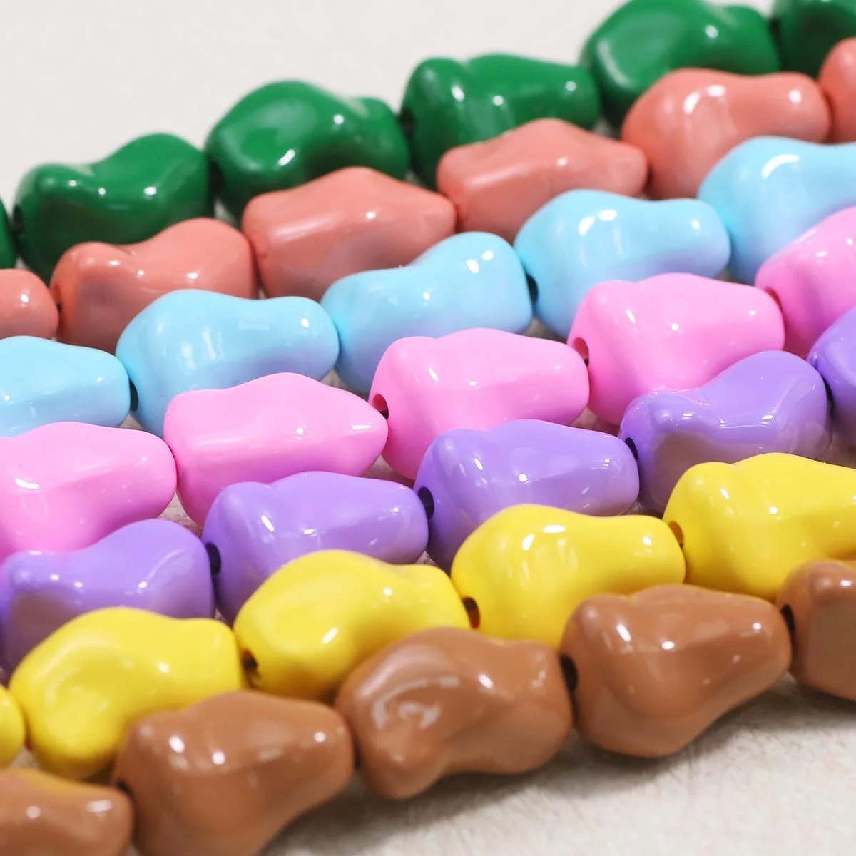 20x13 مللي متر رقائق الاكريليك مختلط الألوان اليدوية DIY مناسبة لصنع المجوهرات حبة سلاسل فضفاض الخرز اكسسوارات #4