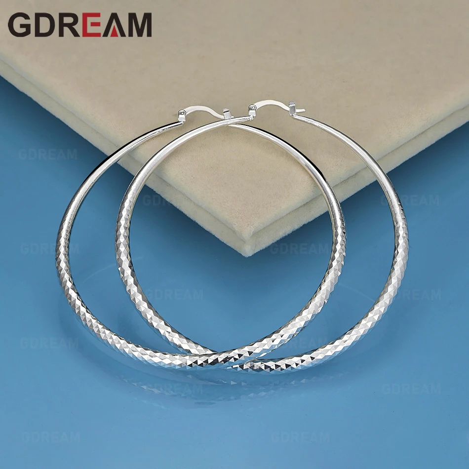

GDREAM 925 Sterling Silver Diamond Slice Earrings Fashion Women's Jewelry Christmas Gift Accessories