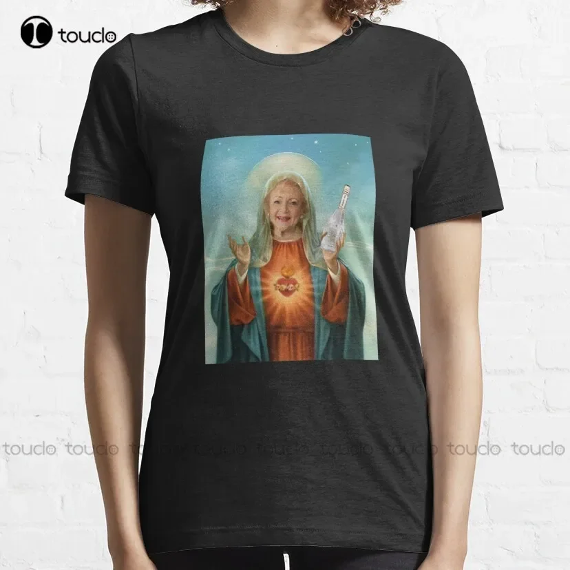 Saint Betty Betty White Golden Girls Classic T-Shirt Size Shirt Custom Aldult Teen Unisex Digital Printing Tee Shirt Xs-5Xl