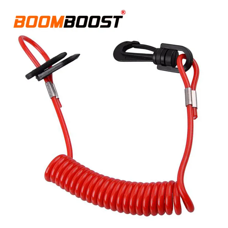 135 سنتيمتر البحرية قتل التبديل الحبل-مفاتيح مزدوجة بولي TPU/PVC حبل الحبل المضادة للتشابك الربيع حبل لمحرك القارب