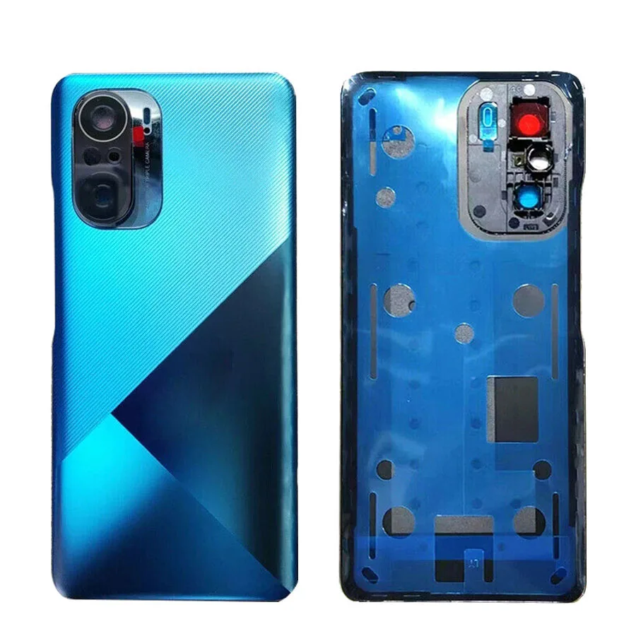 NEW For Xiaomi Poco F3 Back Battery Cover Glass Panel Rear Housing Door Case+Camera Lens For  Poco F3 Battery Cover