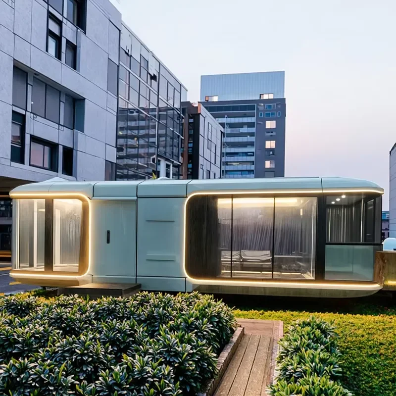 for Innovative Folding Container House Tiny Home Integrated Steel Prefab Modular Unit Portable Living Pod