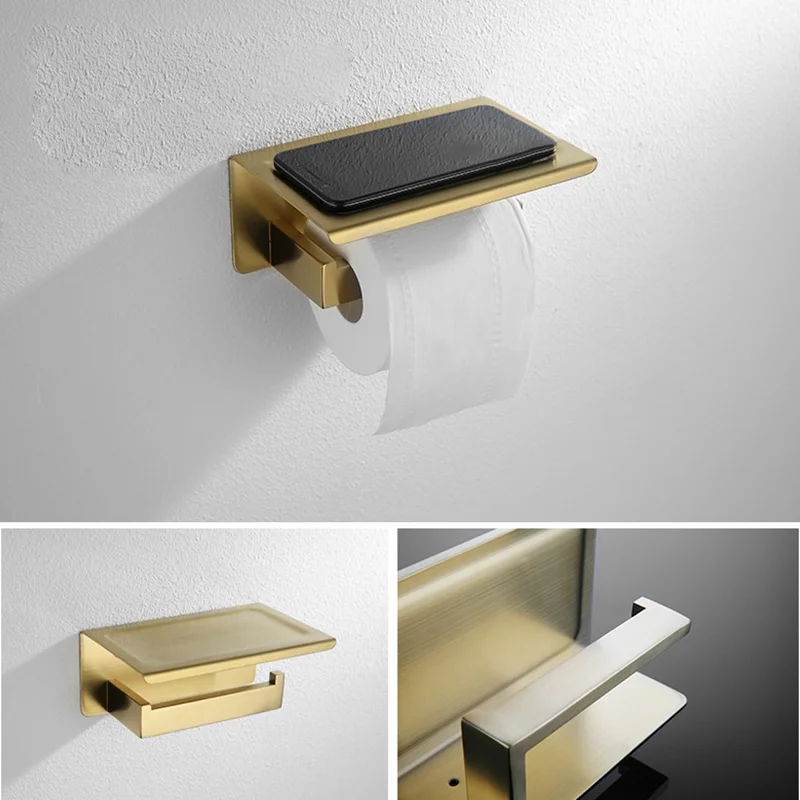 Porta carta igienica a parete Porta fazzoletti per cucina Porta rotolo di carta igienica in acciaio inossidabile Accessori per il bagno