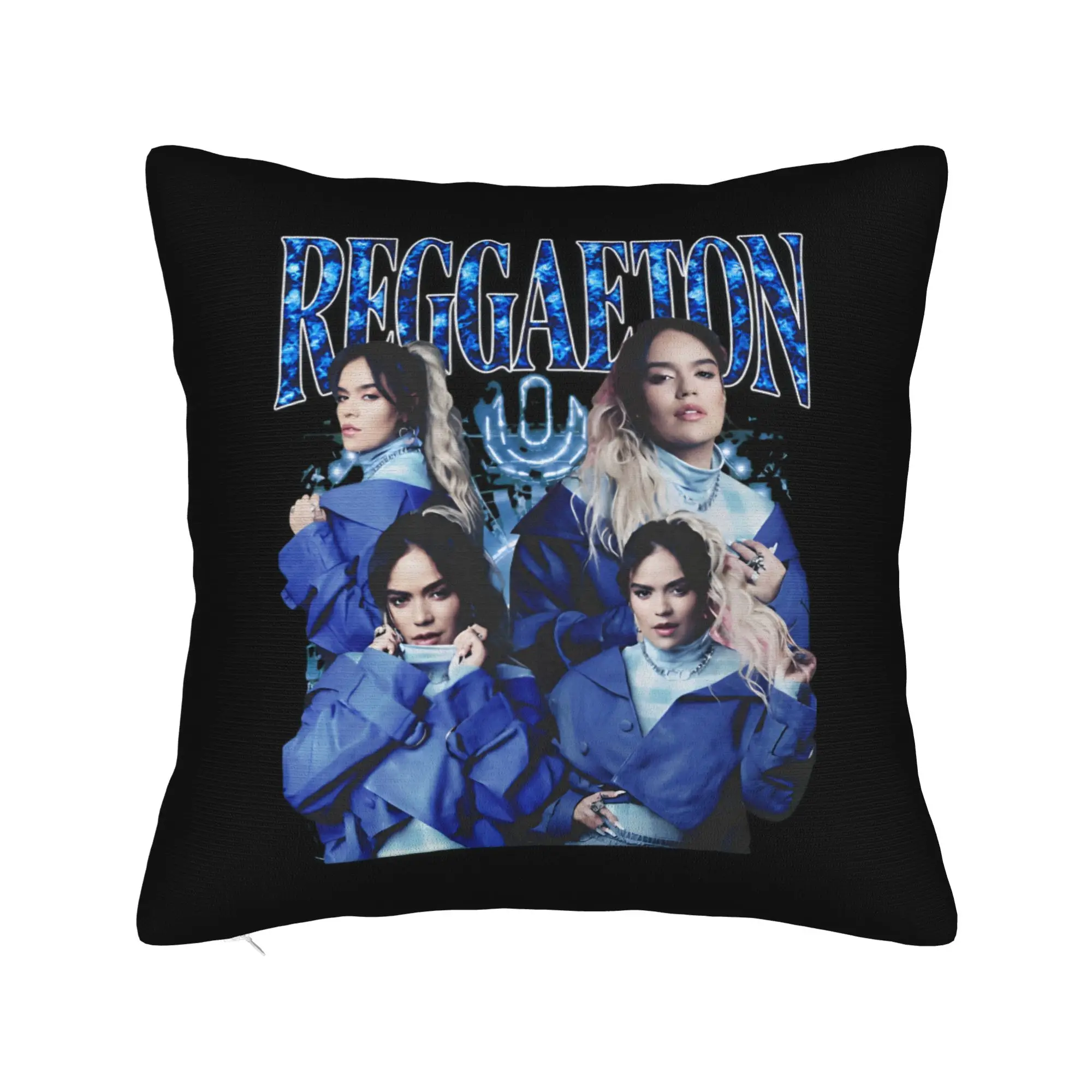 Karol G Multi‑Character Collage Poster Pillow Case  Cute Funny Pillow Cover Comfy Pillowcases For Office Car Home Decor