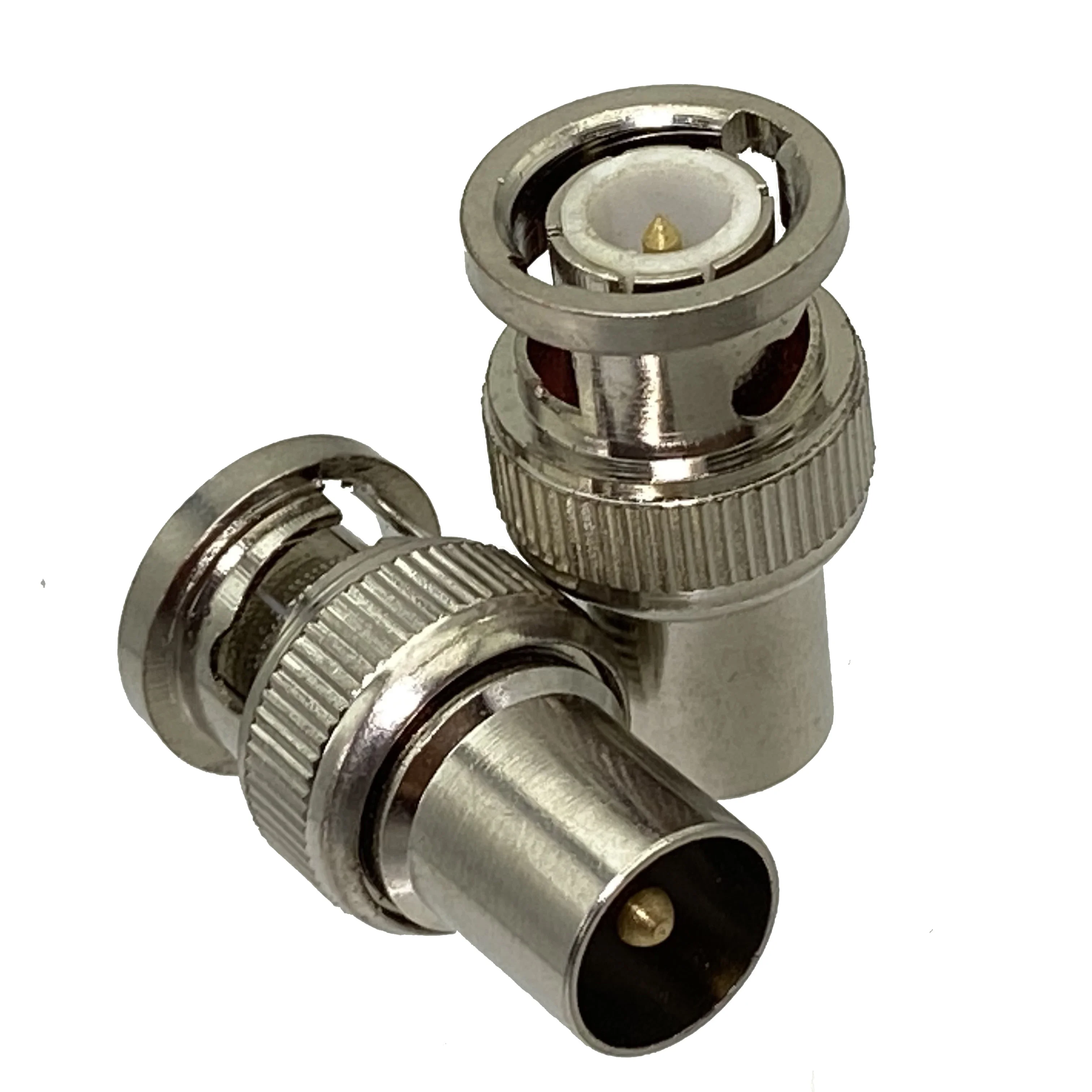 محول الترددات اللاسلكية موصل الأسلاك الطرفية ، BNC المكونات الذكور إلى IEC PAL DVB-T المكونات الذكور التلفزيون ، 1