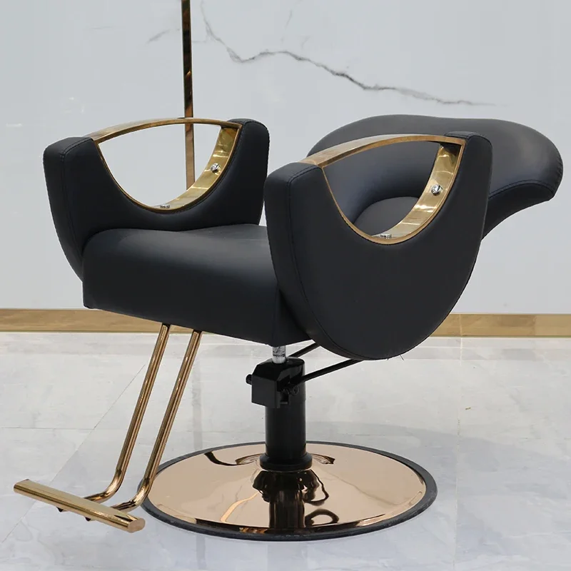 Barbershop Swivel Perm Lift Barber Chair Hairdresser Barber Chair Hair Dyeing Swivel Silla De Barbería Salon Furniture GM212