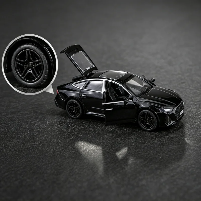 1/36 scale multi-colored alloy coupe model, featuring operable sunroof and doors, static die-cast vehicle ornament, suitable for