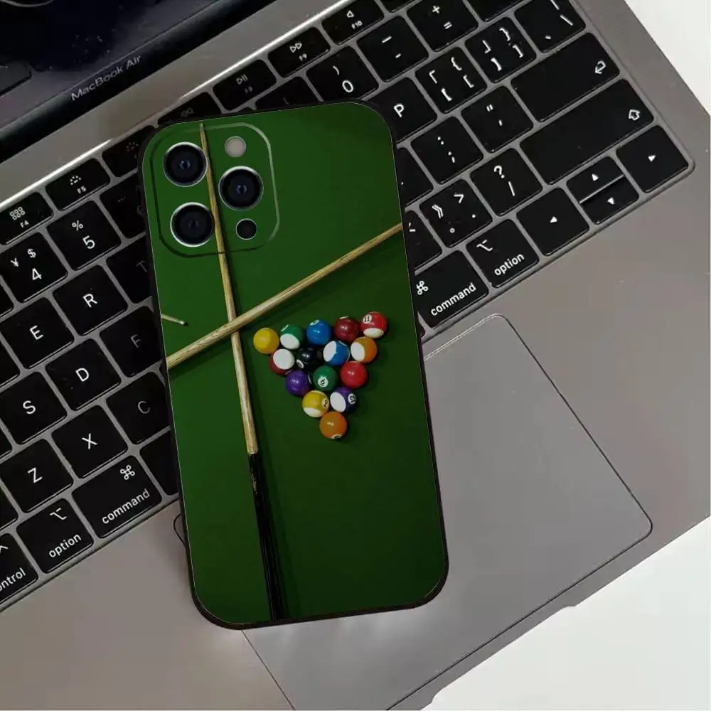 F-Fashion B-Billiards No. 8 Custodia per telefono in silicone morbido per IPhone 17 16 15 14 13 12 11 X XR Plus Pro Max Plus