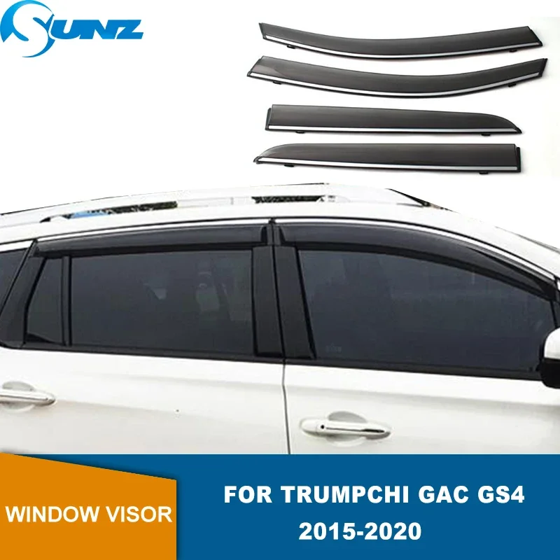 

Visor Vent For Trumpchi GAC GS4 2015 2016 2017 2018 2019 Window Visor Deflector Weathershield Sun Rain Deflector Guards Cover