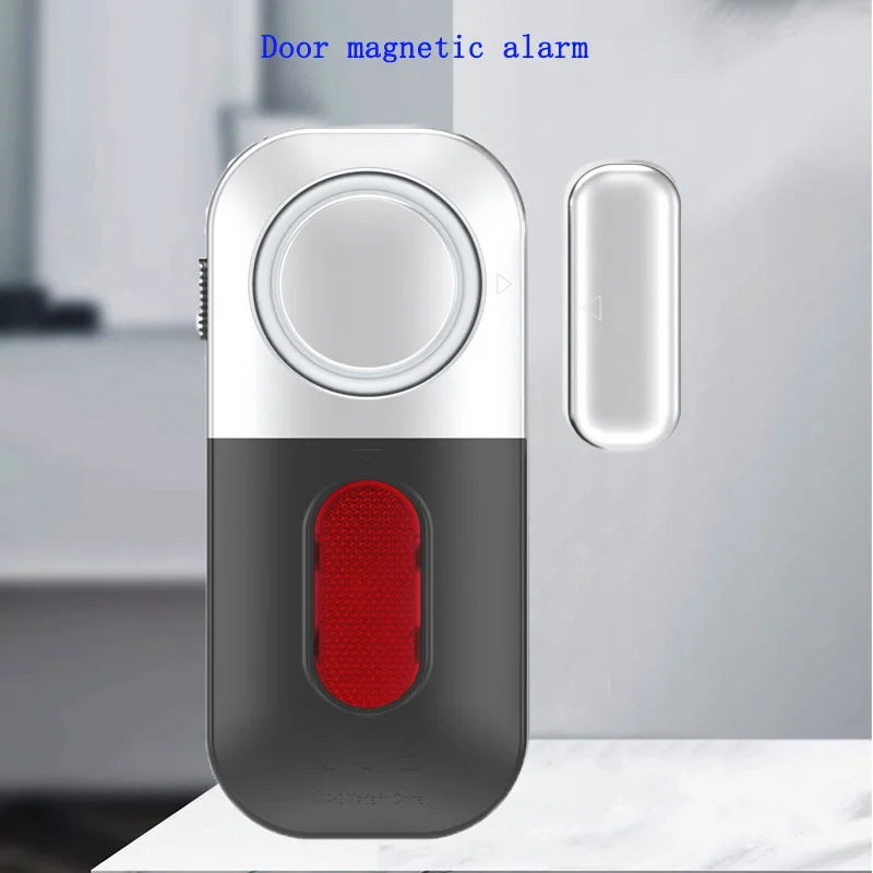 

125dB Door and Window Anti-theft for Home Hotel Safety Protection Wireless Door Magnetic Induction Audible and Visual Alarm