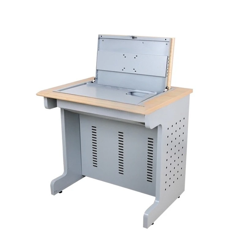 

Multimedia flip computer desk, classroom computer room training table, school computer room