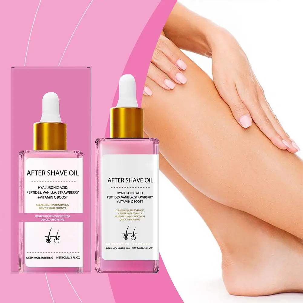 Strawberry Vanilla Aftershave Essential Oil Soothing Post-Shave Treatment Moisturizing Skin Promotes Smooth Hydrated Skin