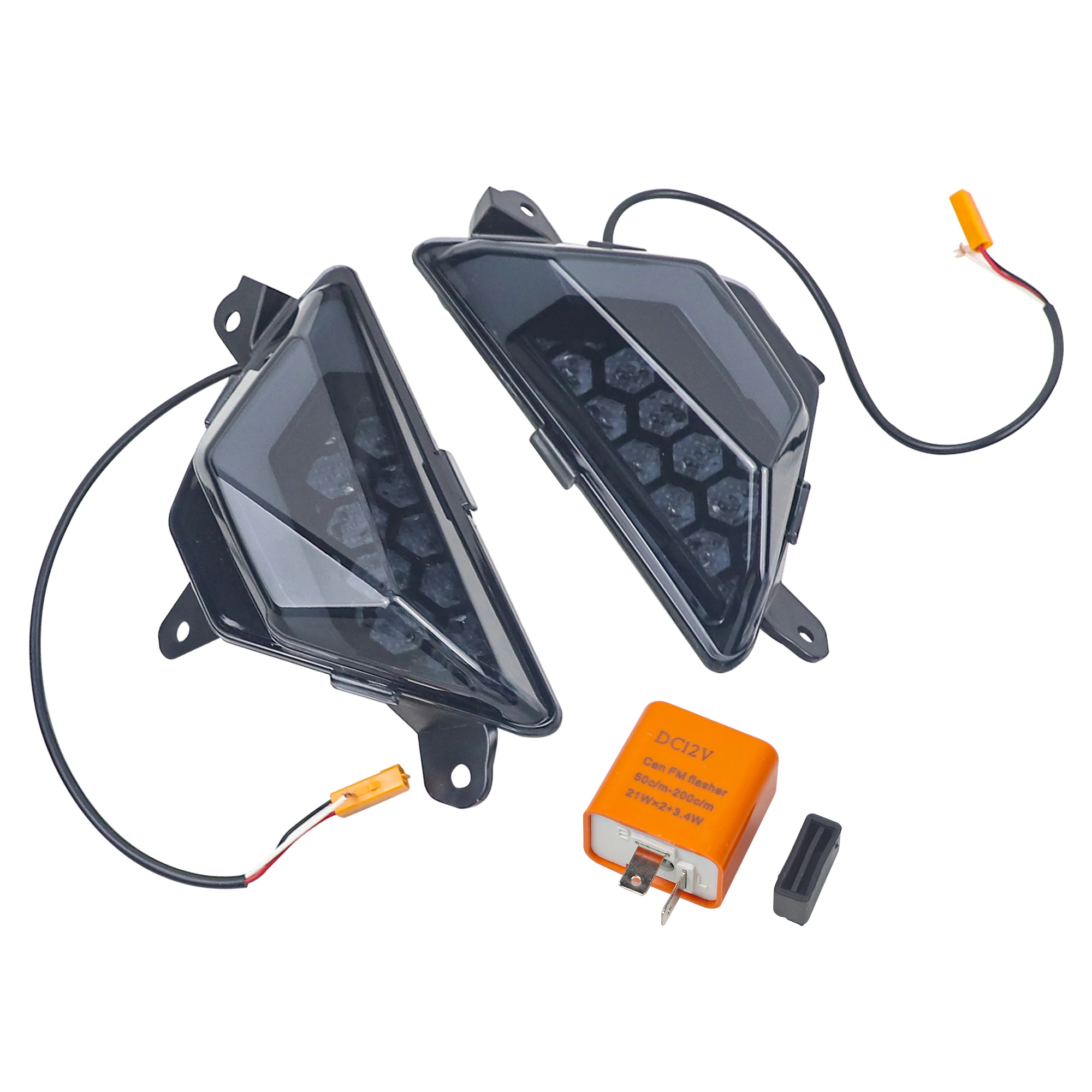 LED Indicator Lamp Front Turn Signal Light For Kawasaki Ninja 250 300 400 650 1000 ZX-6R ZX-25R ER‑6F EX650