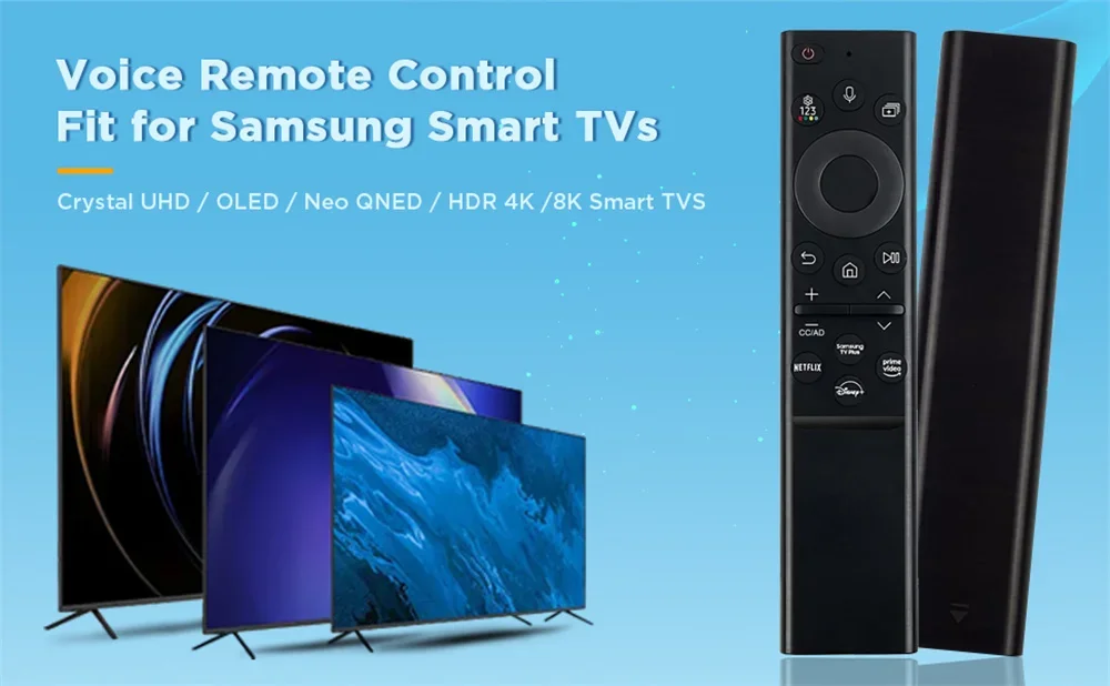 YP Smart TV's voice remote control BN59-01385A replaces Samsung Neo QLED UHD HDR FHD 4K 8K