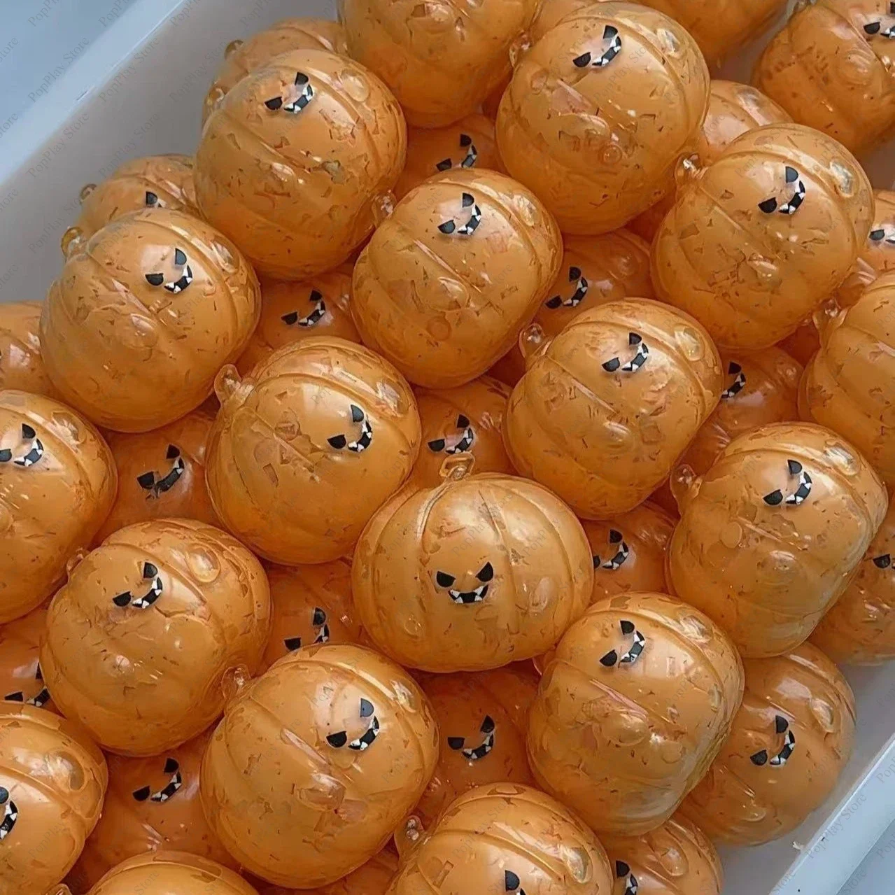 Pumpkin Ghost Decompression Toy, Asmr Pressure Release Filled with Crunchy, Hand Relaxation Gift Fidget Toy Crunchy Squeeze