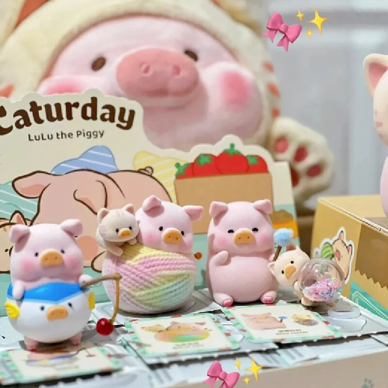 

Genuine Lulu The Piggy Caturday Series Blind Box - Anime Figure Pig Action Figurine For Desktop Decoration Mystery Box Cute Gift