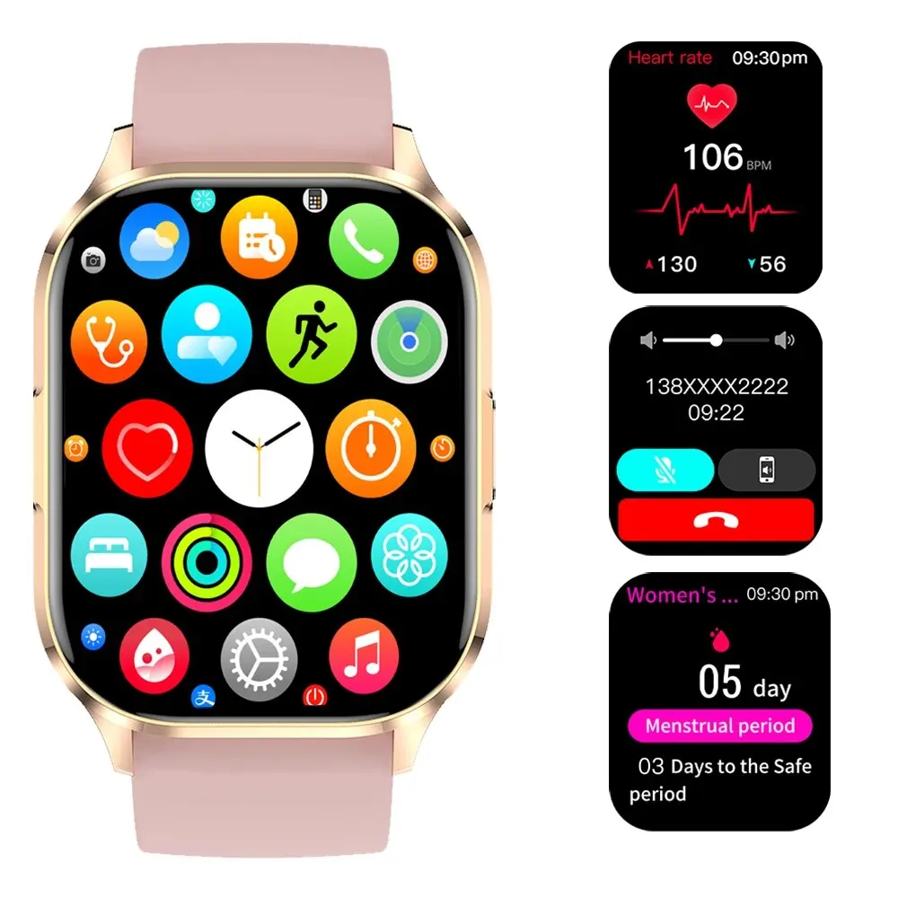 SENBONO 2023 AMOLED Smart Watch with Bluetooth Call
