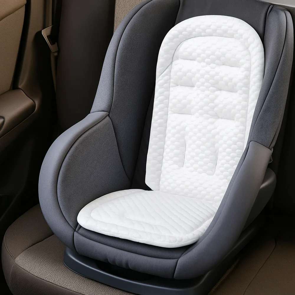 

Breathable Baby Pram Cushion Soft Stroller Accessories Baby Stroller Cushion Car Seat Solid Color Pushchair Car Mat