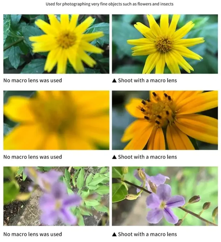 Wide Angle Filter for DJI Osmo Pocket 3 Magnifier Lens 40° Optical Glass 2x Zoom Optical Lens Magnetic design Quick Installation