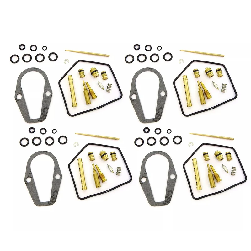 Carburetor Repair Rebuild Kit 4Pcs For Honda CB550 CB550K 1974 1975 1976 Motorcycle Carb Overhaul