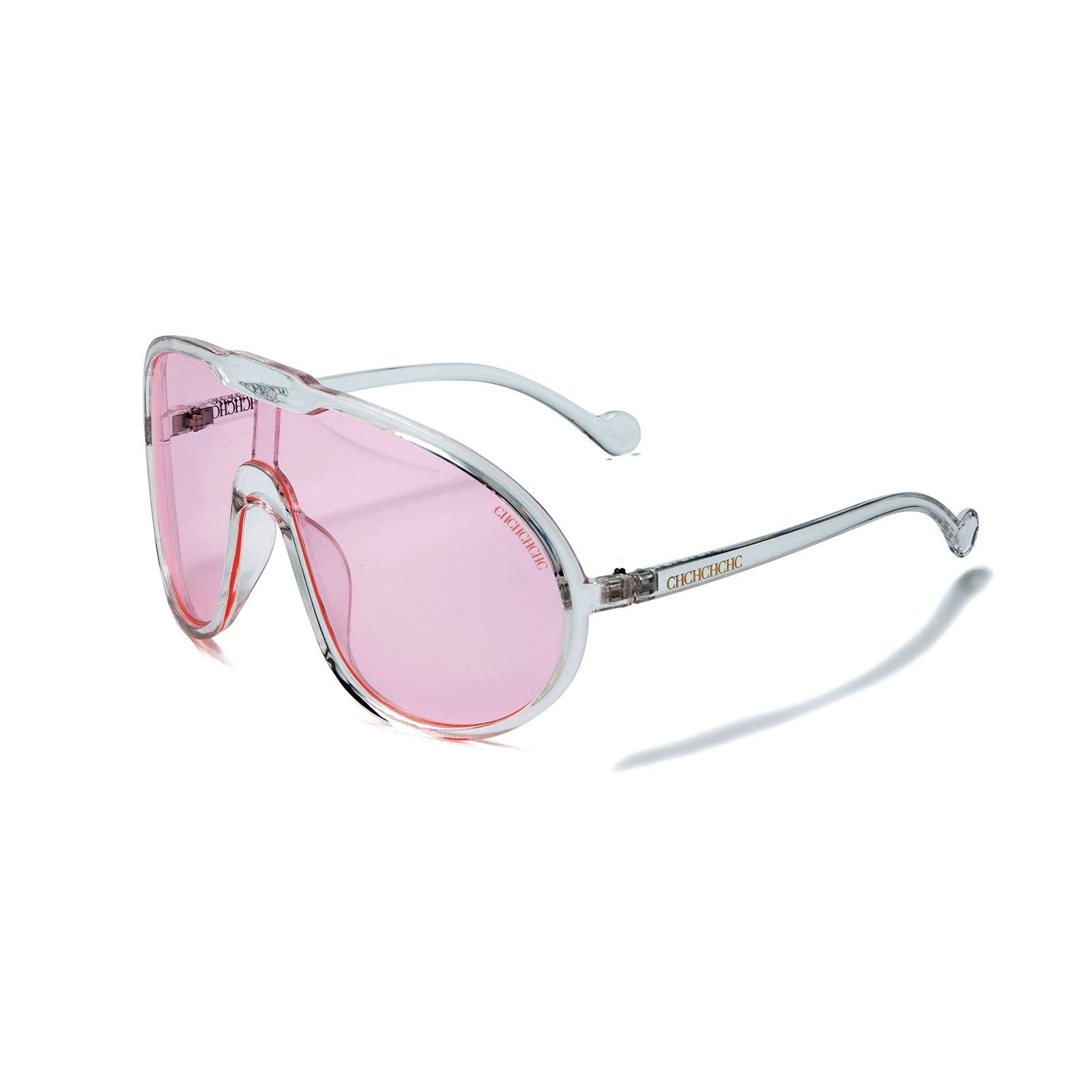

2025 Futuristic Aviator Sunglasses Oversized Lens UV Protection TAC Lens Lightweight For Skiing And Music Festivals