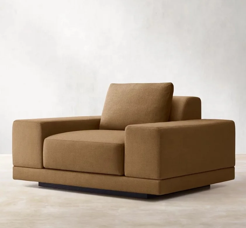 Contemporary European latest design furniture single seat sofa
