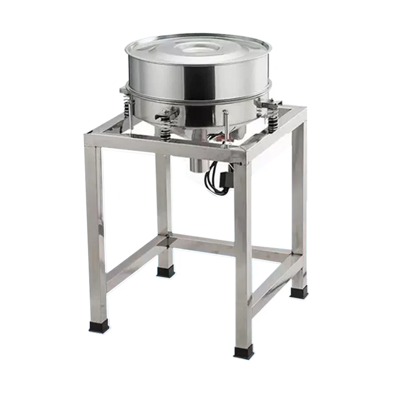 40cm Vibrating Screen Powder Vibrating Screen Powder Machine Stainless Steel Screening Machine Electric Flour Screen