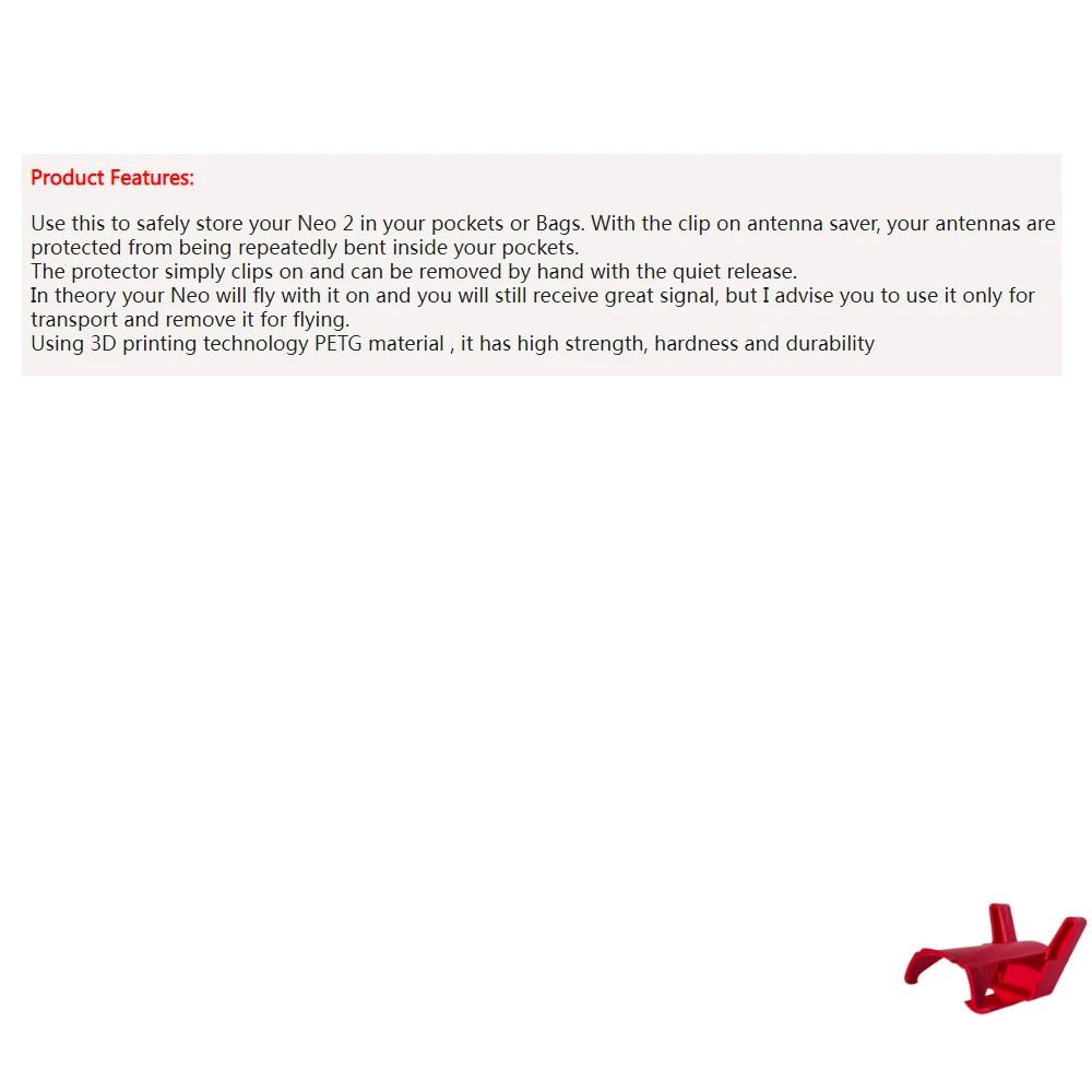 

For DJI Neo 2 Antenna Protector / Protective Cover Fold-Proof Storage Fold-Proof Flight